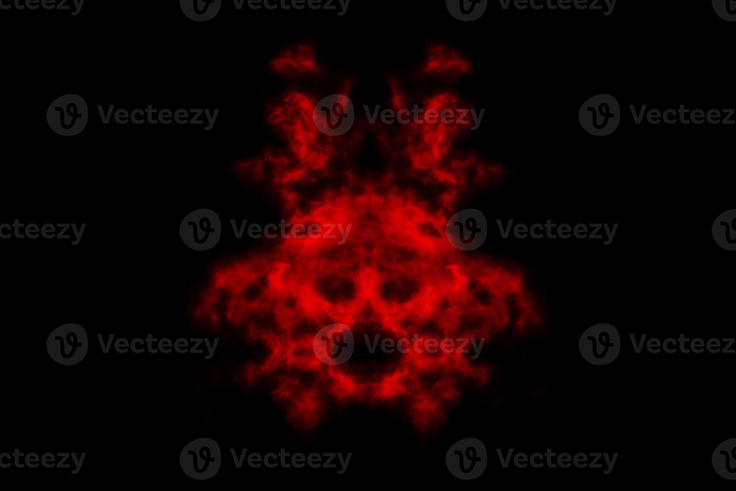 Textured Smoke, Abstract red,isolated on black background photo