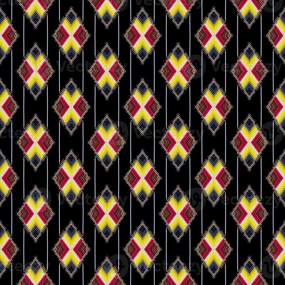 seamless closeup color pencil on black paper, Abstract pattern photo