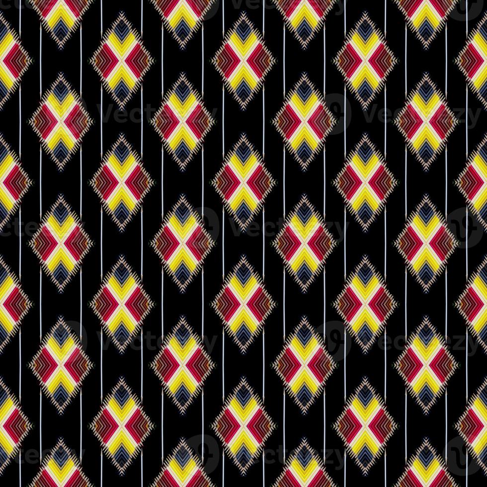 seamless closeup color pencil on black paper, Abstract pattern photo