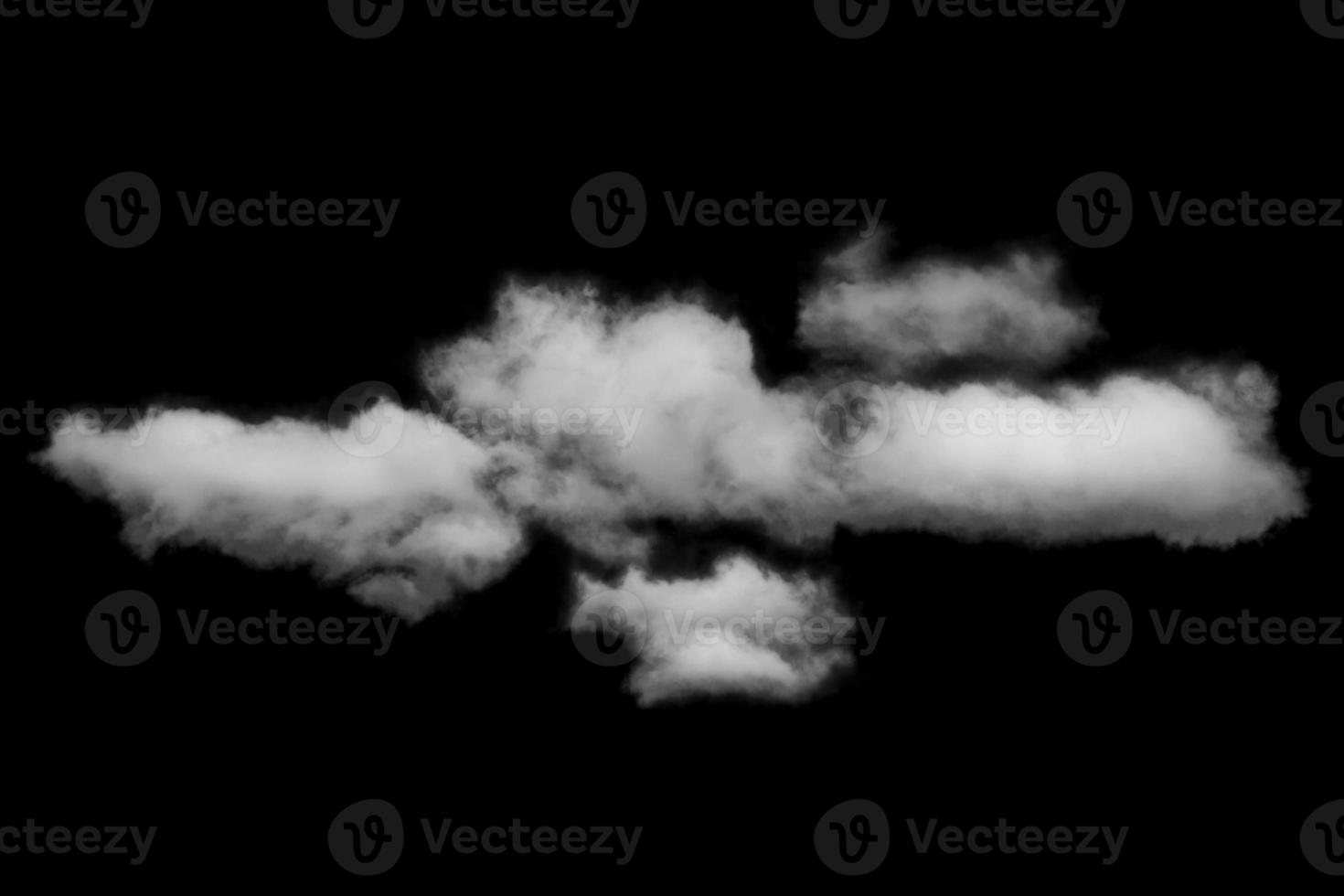 Textured cloud,Abstract black,isolated on black background photo