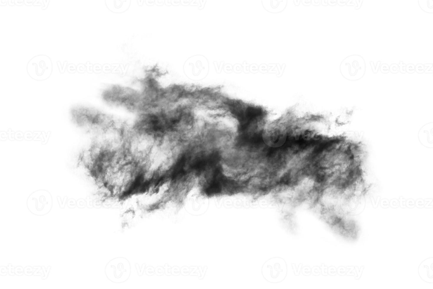 Textured Smoke,Abstract black,isolated on white background photo