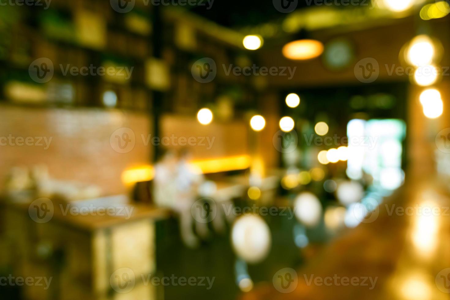 restaurant blur background,vintage effect photo