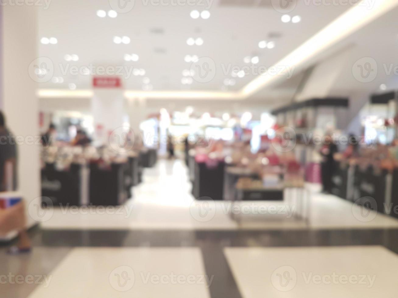 shopping mall blur background photo