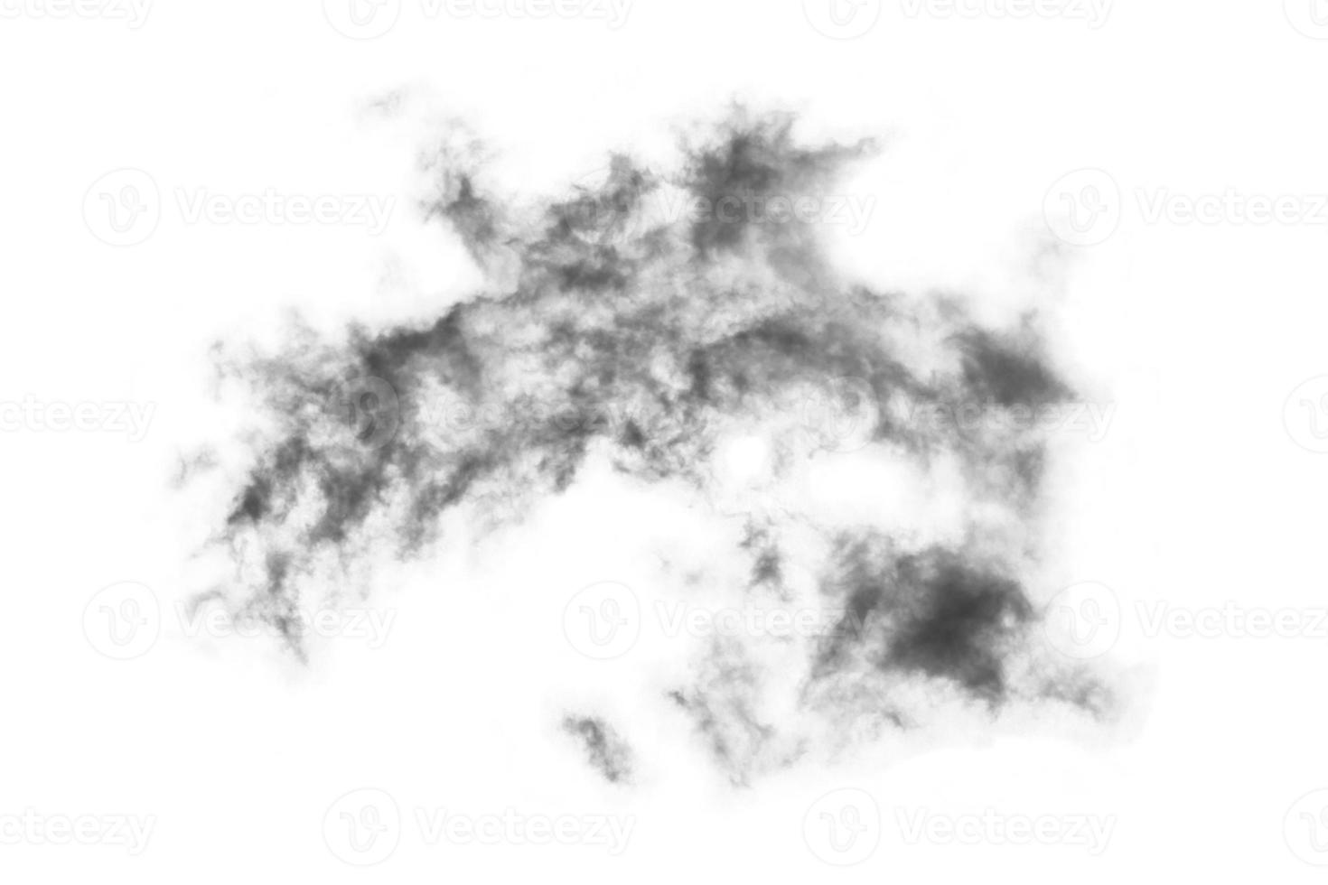 Textured Smoke,Abstract black,isolated on white background photo