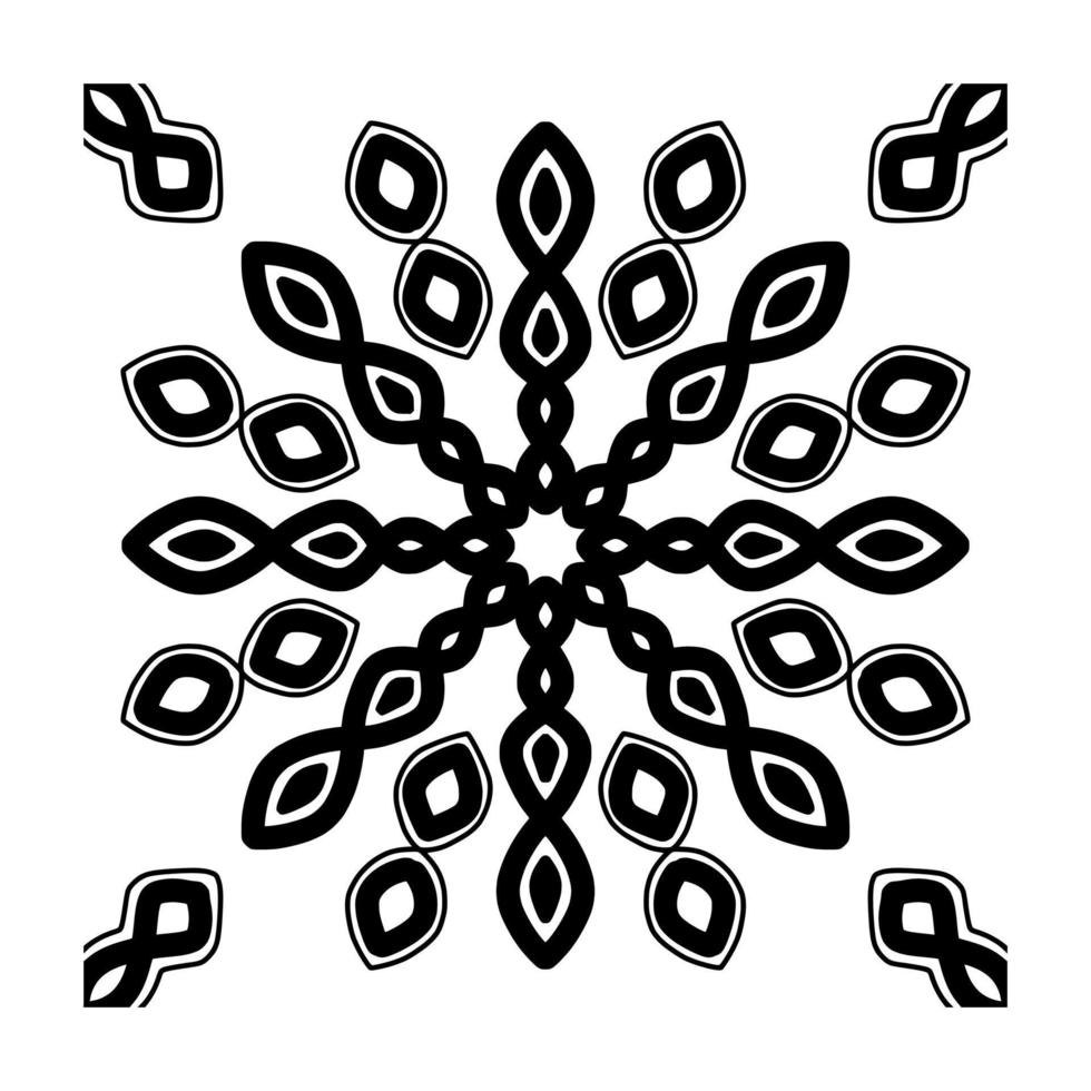 Mandala Pattern Digital Paper vector