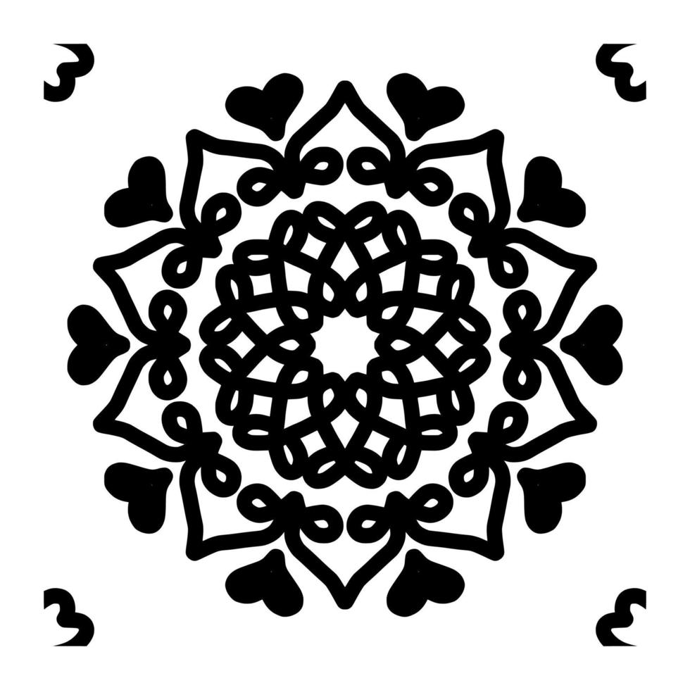 Mandala Pattern Digital Paper vector