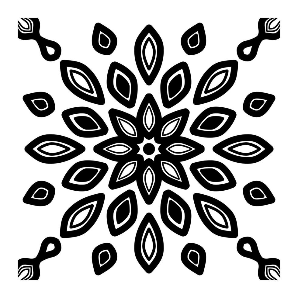 Mandala Pattern Digital Paper vector