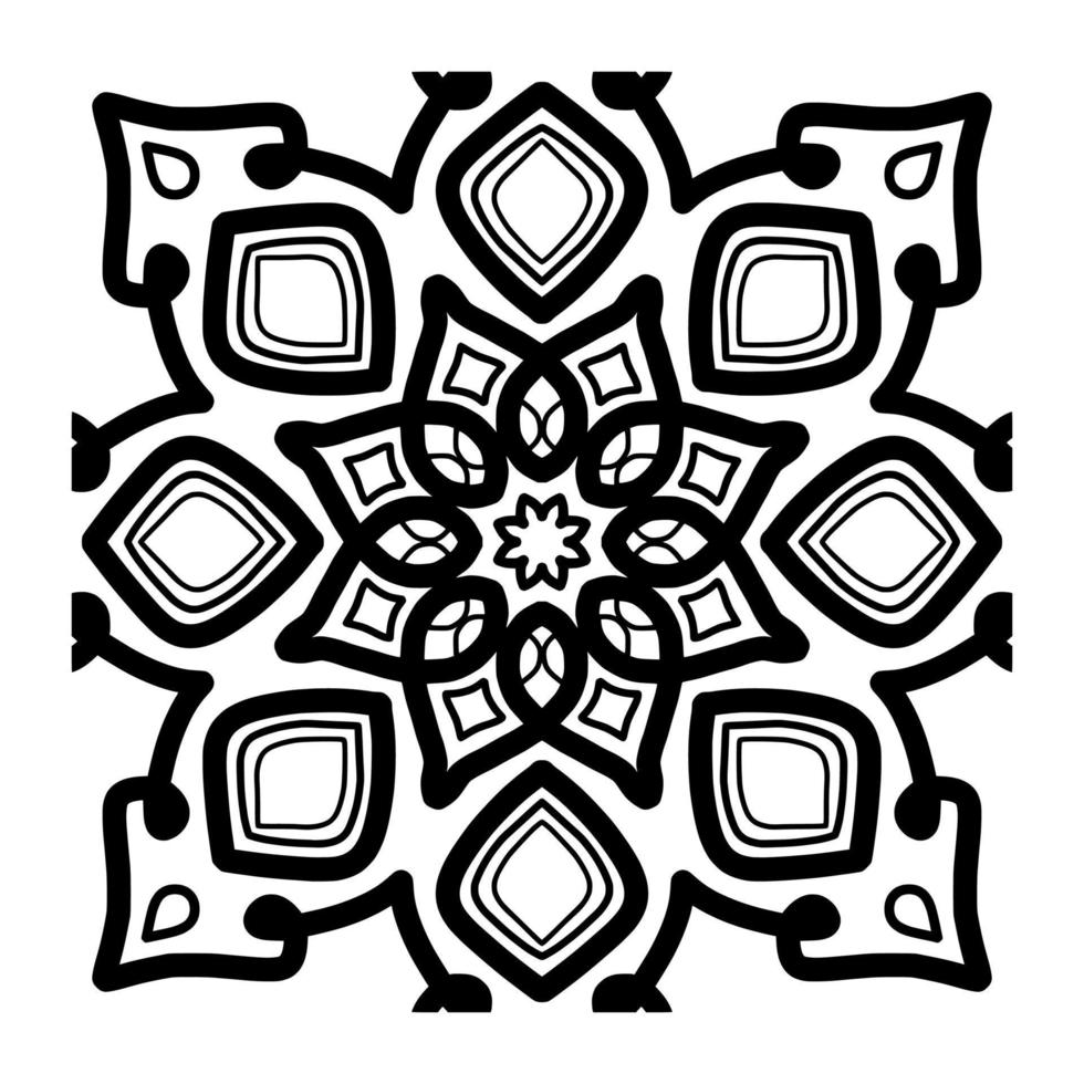 Mandala Pattern Digital Paper vector