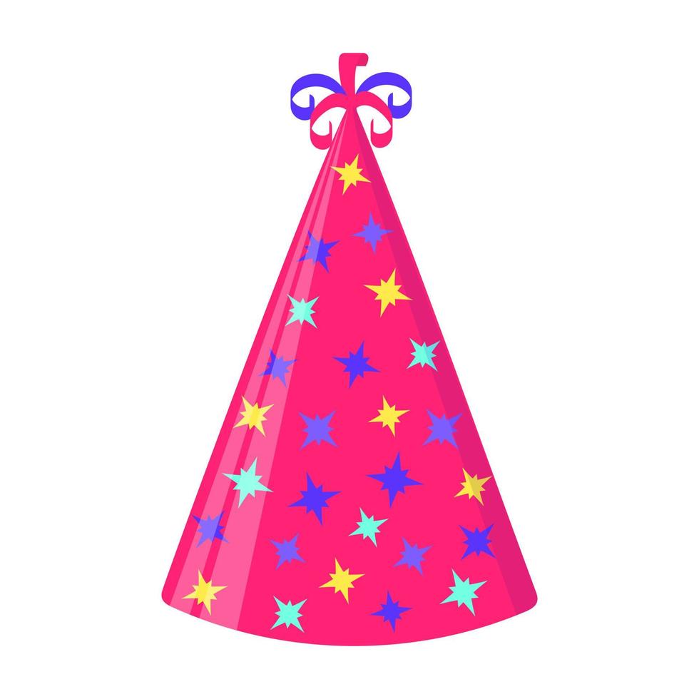 Party hat set isolated on a white.   Vector illustration