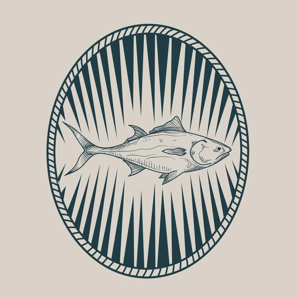 illustration vector of tuna fish perfect for print,background,etc.