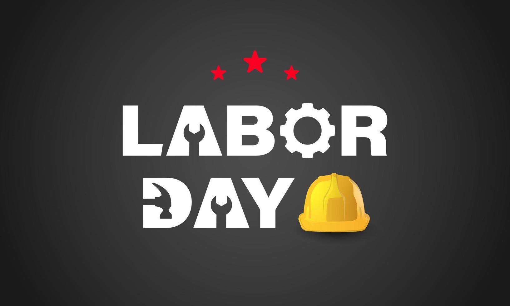 Happy Labor Day Background Design. Greeting Card, Banner, Poster. Vector Illustration.