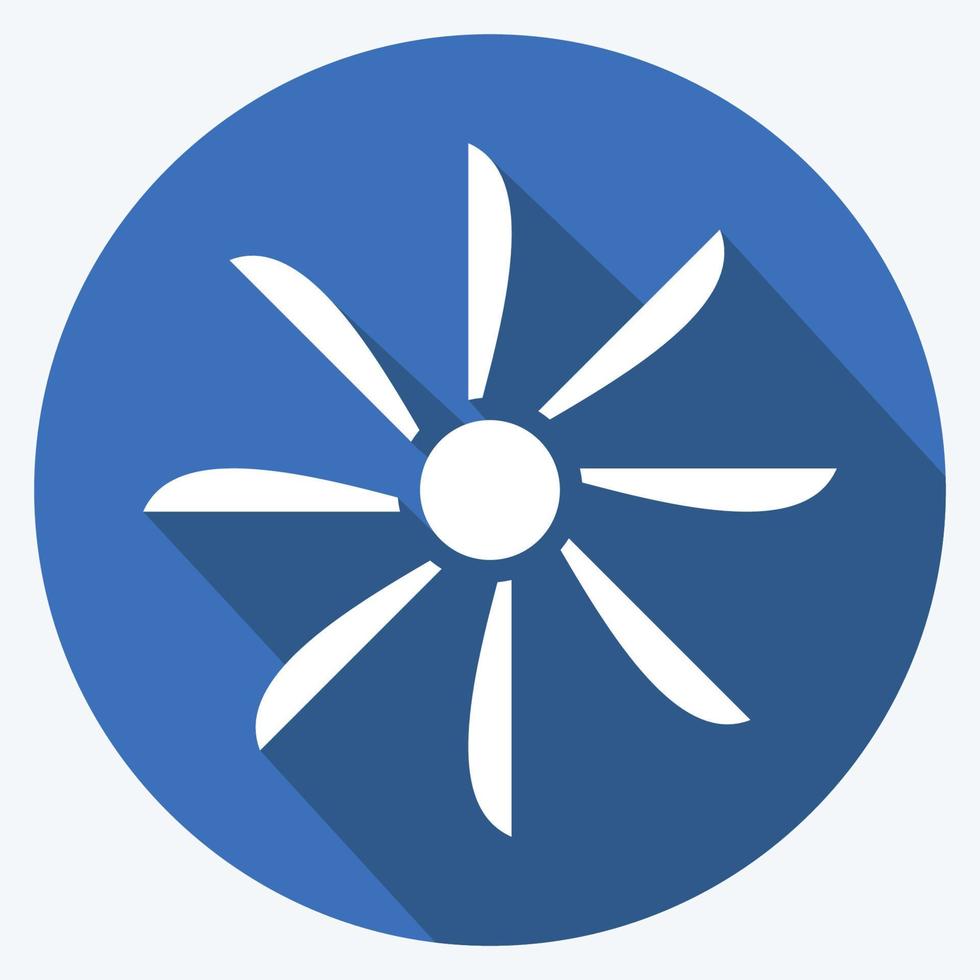 Icon Air Vents. suitable for sportswear symbol. long shadow style. simple design editable. design template vector. simple illustration vector