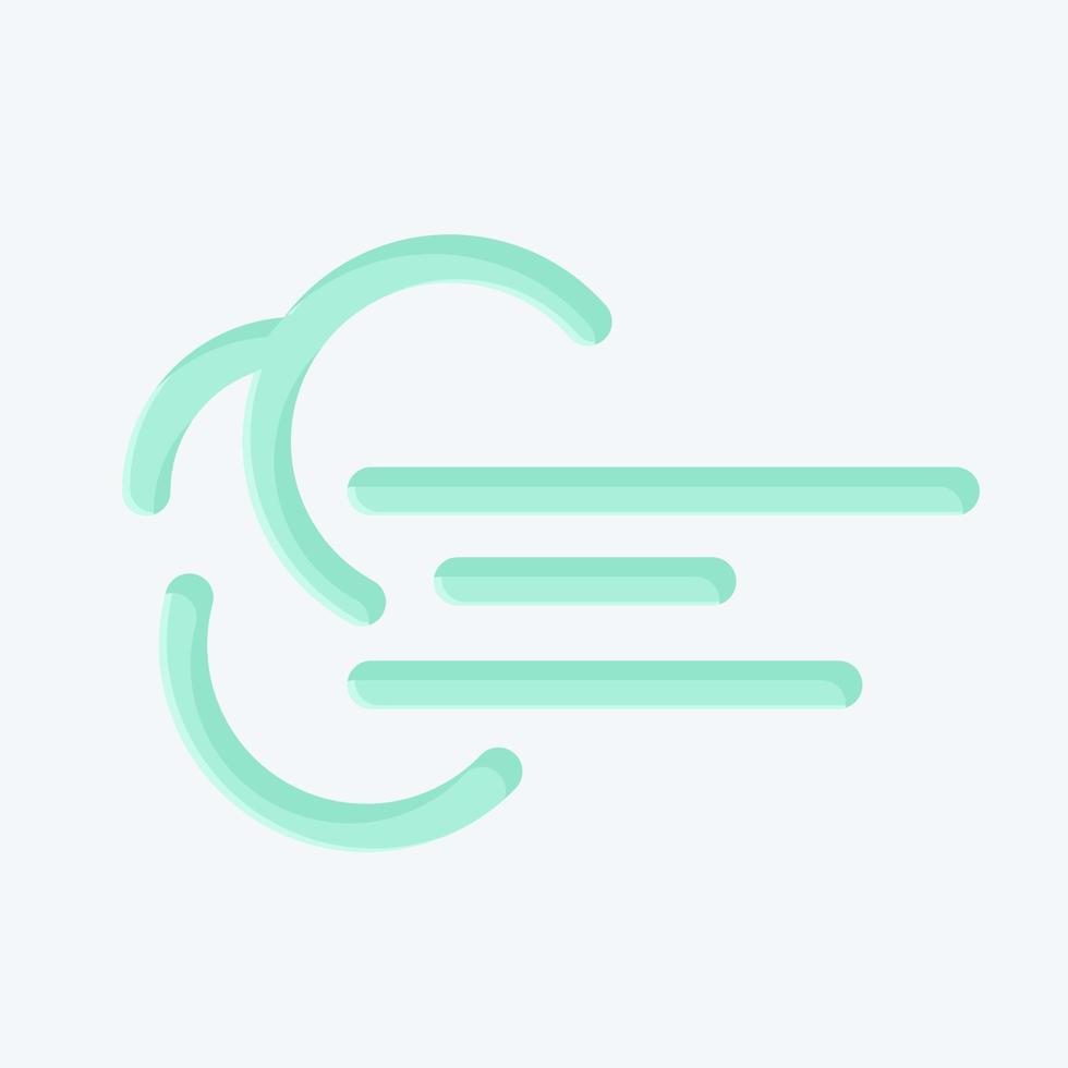 Icon Wind Resistant. suitable for sportswear symbol. flat style. simple design editable. design template vector. simple illustration vector