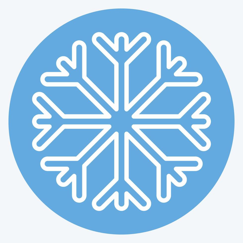 Icon Snow Proof. suitable for sportswear symbol. blue eyes style. simple design editable. design template vector. simple illustration vector