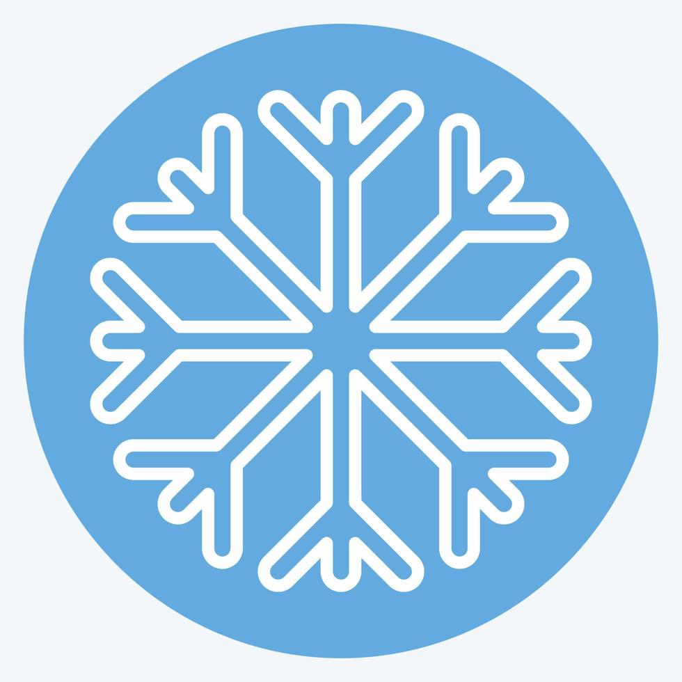 Icon Snow Proof. suitable for sportswear symbol. blue eyes style. simple design editable. design template vector. simple illustration vector