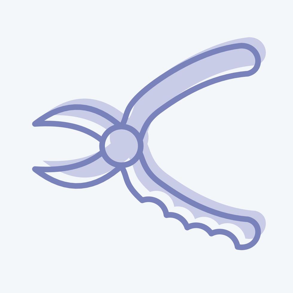 Icon Pruners. suitable for Garden symbol. two tone style. simple design editable. design template vector. simple illustration vector