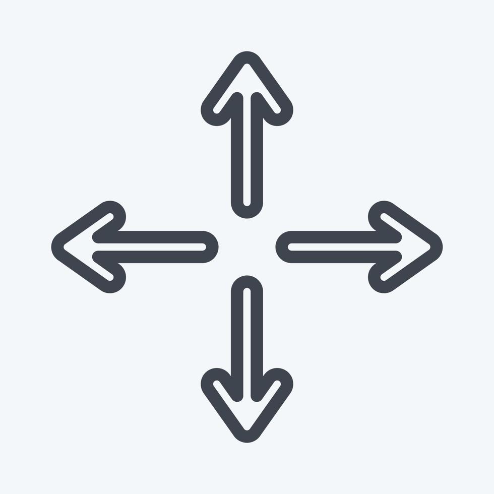 Icon Stretch. suitable for sportswear symbol. line style. simple design editable. design template vector. simple illustration vector