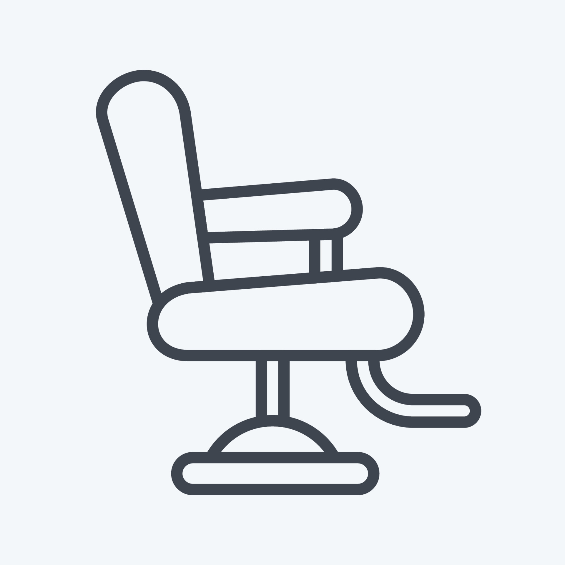 Icon Barber Chair. suitable for Barbershop symbol. line style
