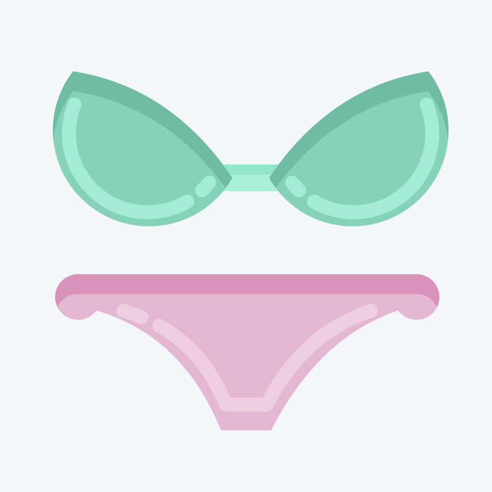 Icon Suit Wear. suitable for Summer symbol. flat style. simple design editable. design template vector. simple illustration vector