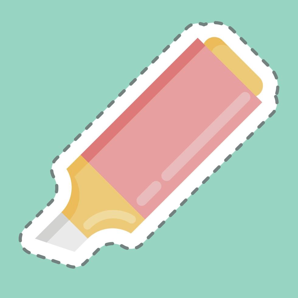Sticker Marker. suitable for Paint Art Tools symbol. simple design editable. design template vector. simple illustration vector