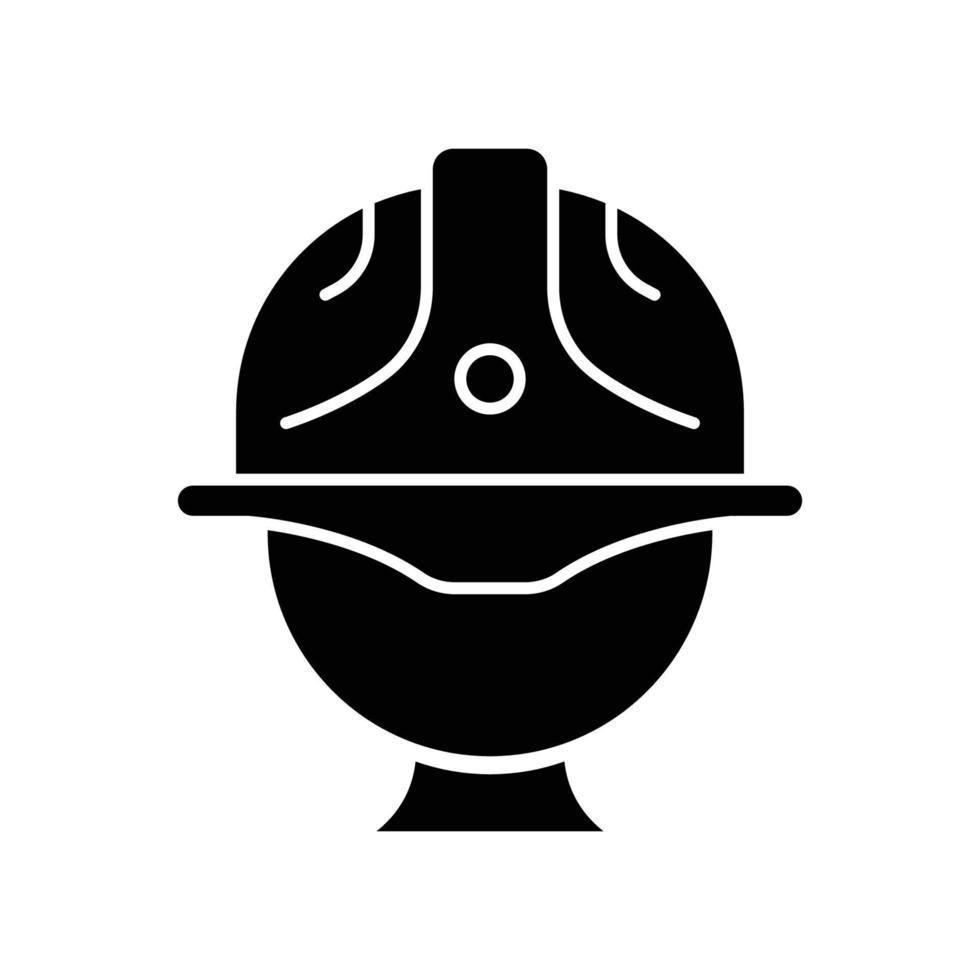 Head foreman icon. icon related to construction, labor day. Glyph icon style, solid. Simple design editable vector