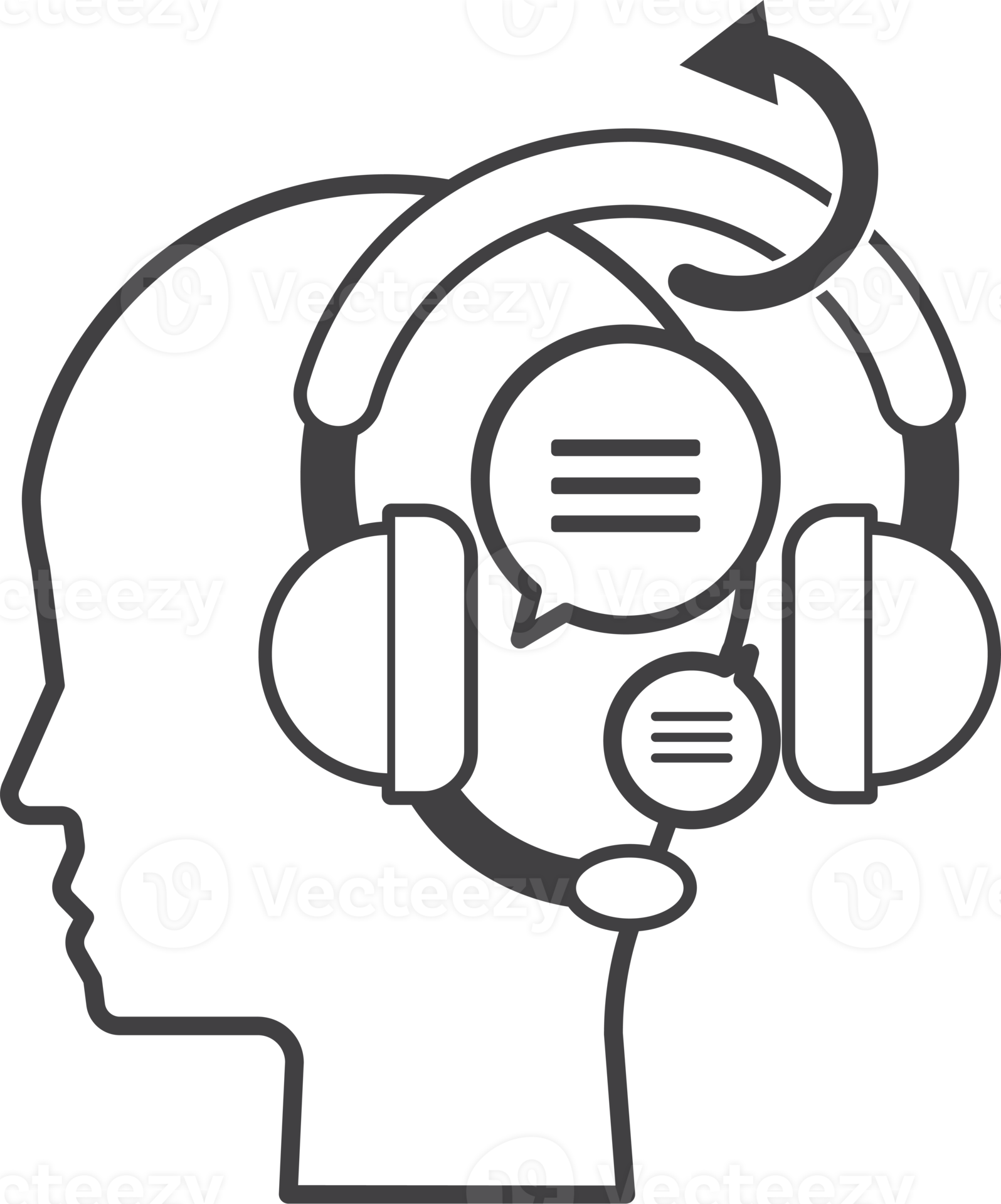 brain icon isolated on transparent background 10788389 PNG