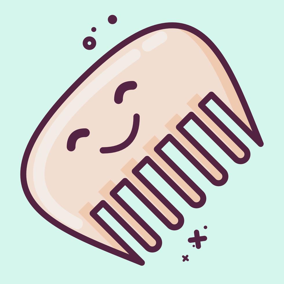 Icon Comb. suitable for Barbershop symbol. MBE style. simple design editable. design template vector. simple illustration vector
