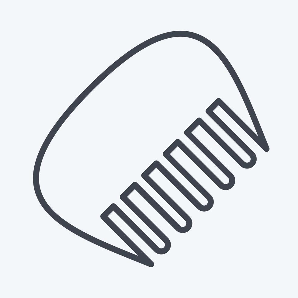 Icon Comb. suitable for Barbershop symbol. line style. simple design editable. design template vector. simple illustration vector