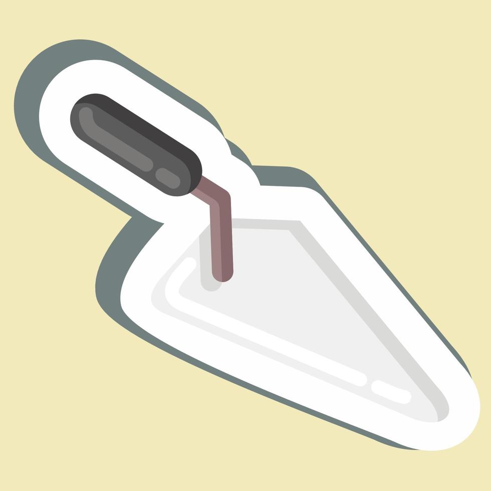 Sticker Trowel. suitable for Garden symbol. simple design editable. design template vector. simple illustration vector