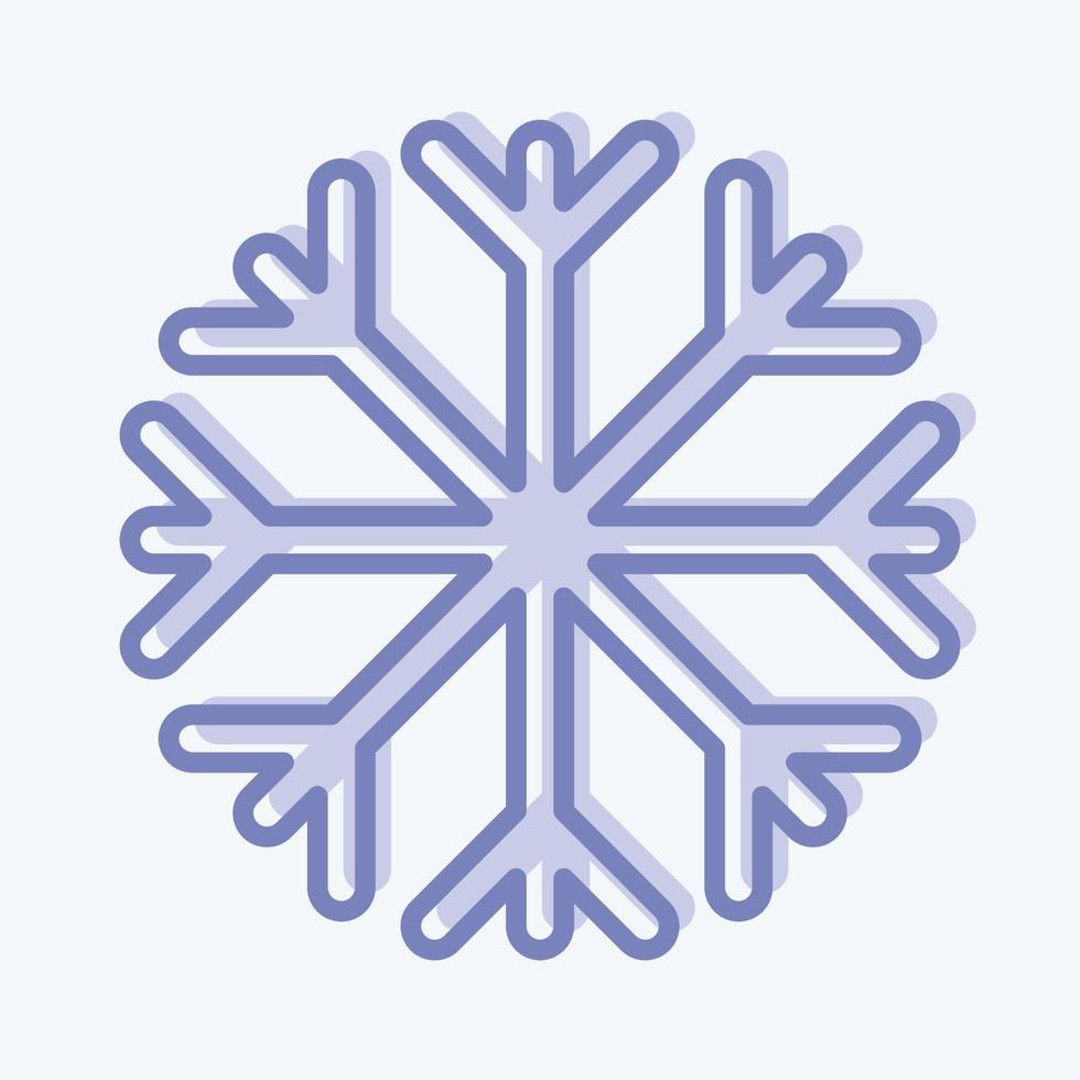 Icon Snow Proof. suitable for sportswear symbol. two tone style. simple design editable. design template vector. simple illustration vector