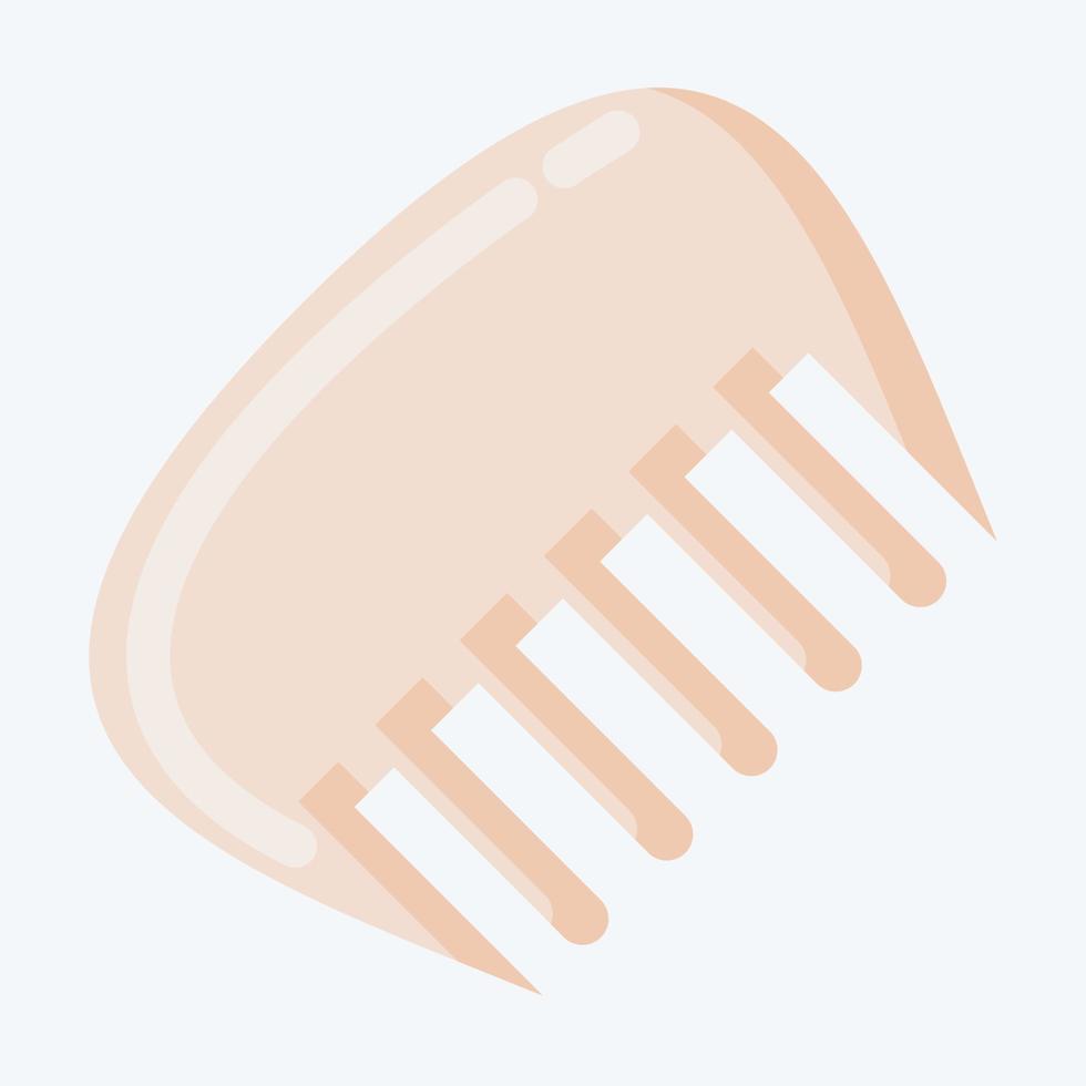 peine de icono. adecuado para el símbolo de la barbería. estilo plano diseño simple editable. vector de plantilla de diseño. ilustración sencilla