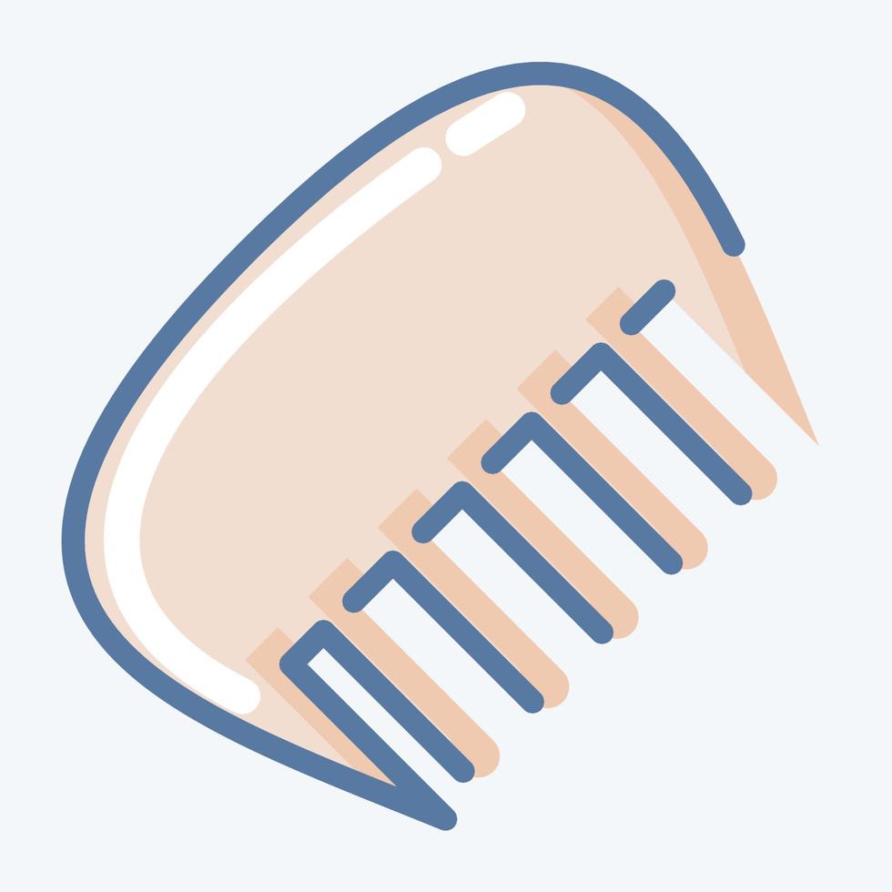 Icon Comb. suitable for Barbershop symbol. doodle style. simple design editable. design template vector. simple illustration vector