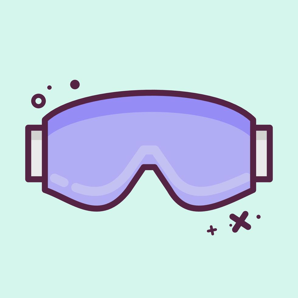 icono de bolsillo de vidrio para gafas. adecuado para el símbolo de ropa deportiva. estilo mbe. diseño simple editable. vector de plantilla de diseño. ilustración sencilla