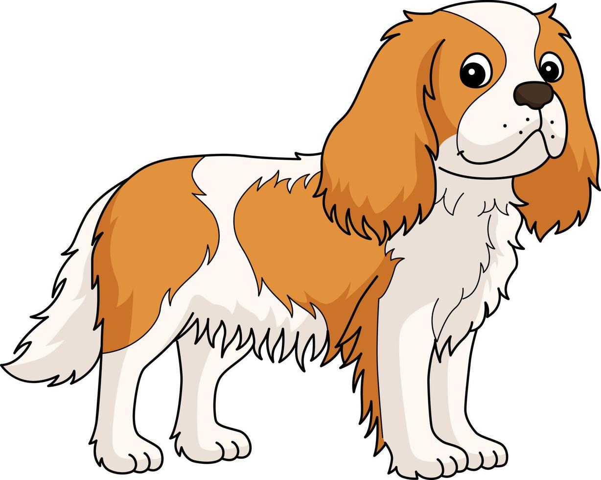 Cavalier King Charles Spaniel Dog Cartoon Clipart vector