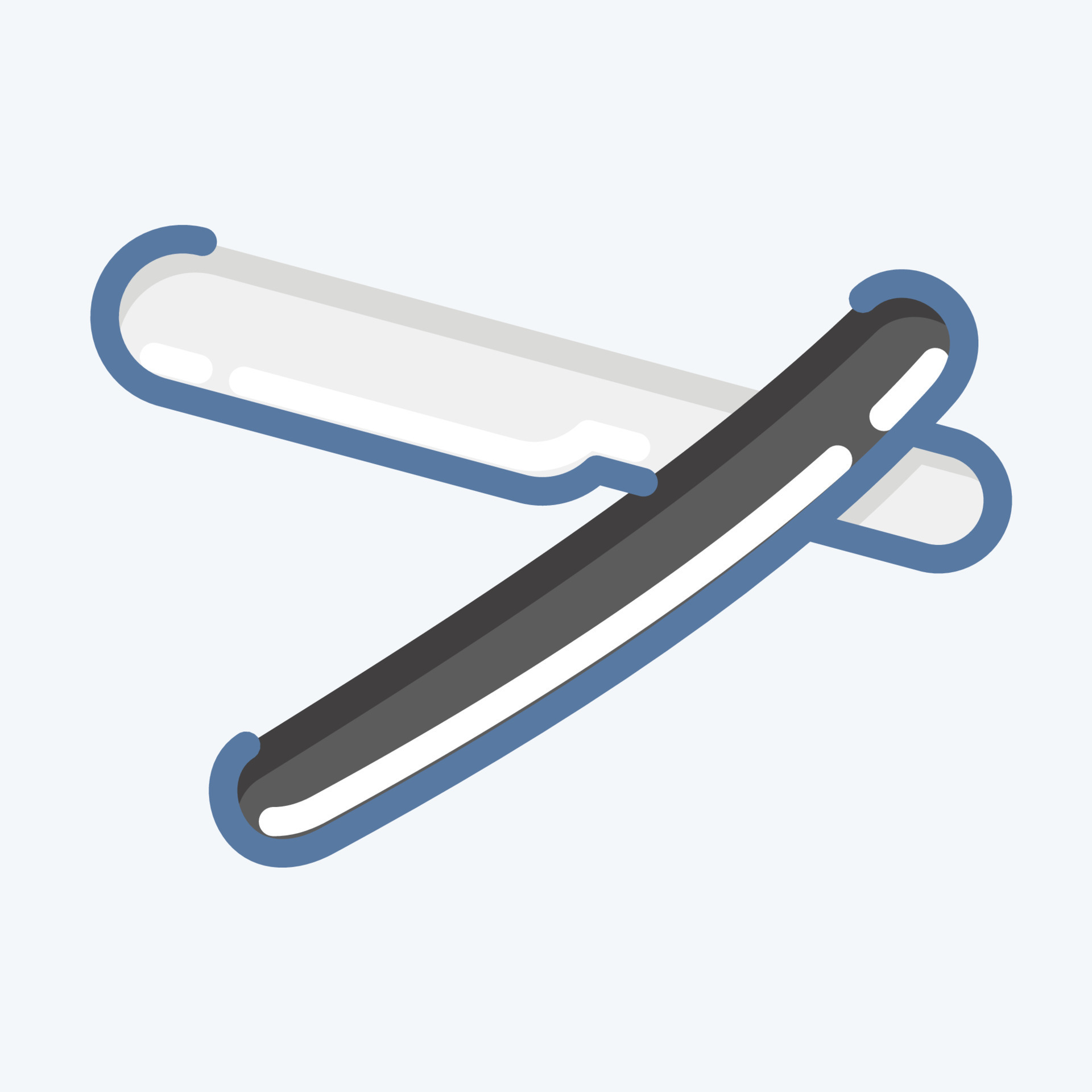 Icon Straight Razor. suitable for symbol. doodle style
