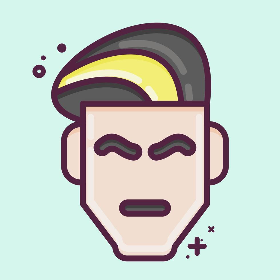 Icon Haircut. suitable for Barbershop symbol. MBE style. simple design editable. design template vector. simple illustration vector