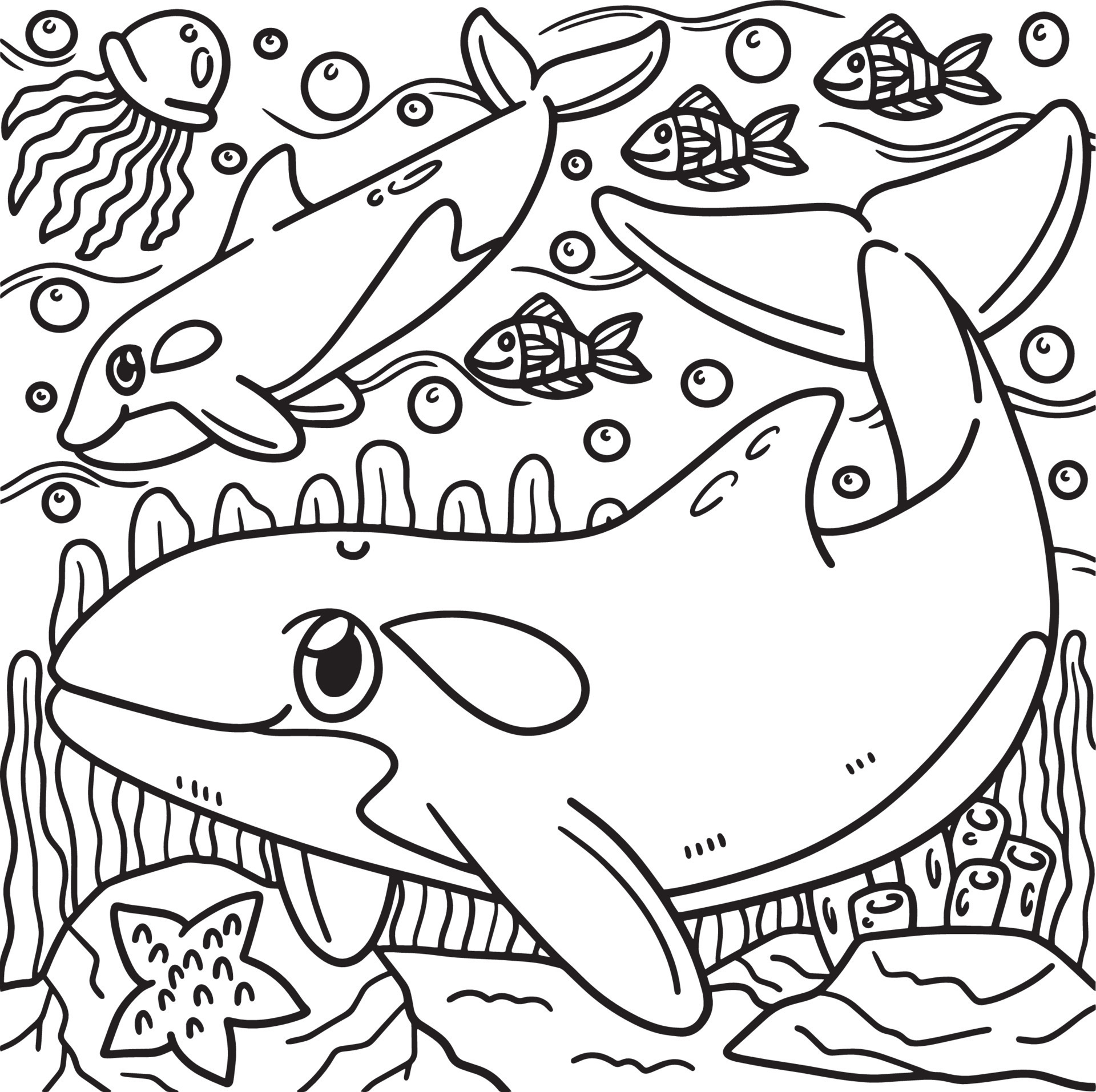 Killer Whale Coloring Sheet