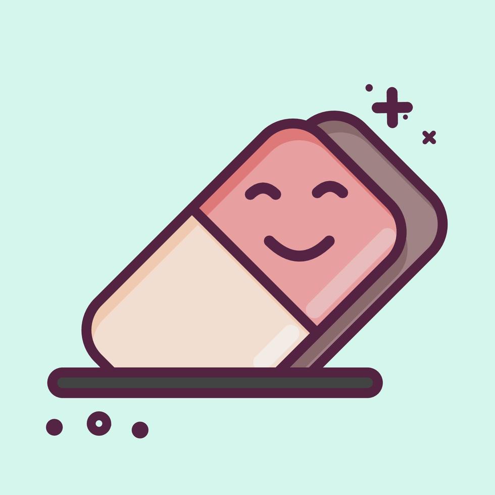 Icon Eraser. suitable for Paint Art Tools symbol. MBE style. simple design editable. design template vector. simple illustration vector