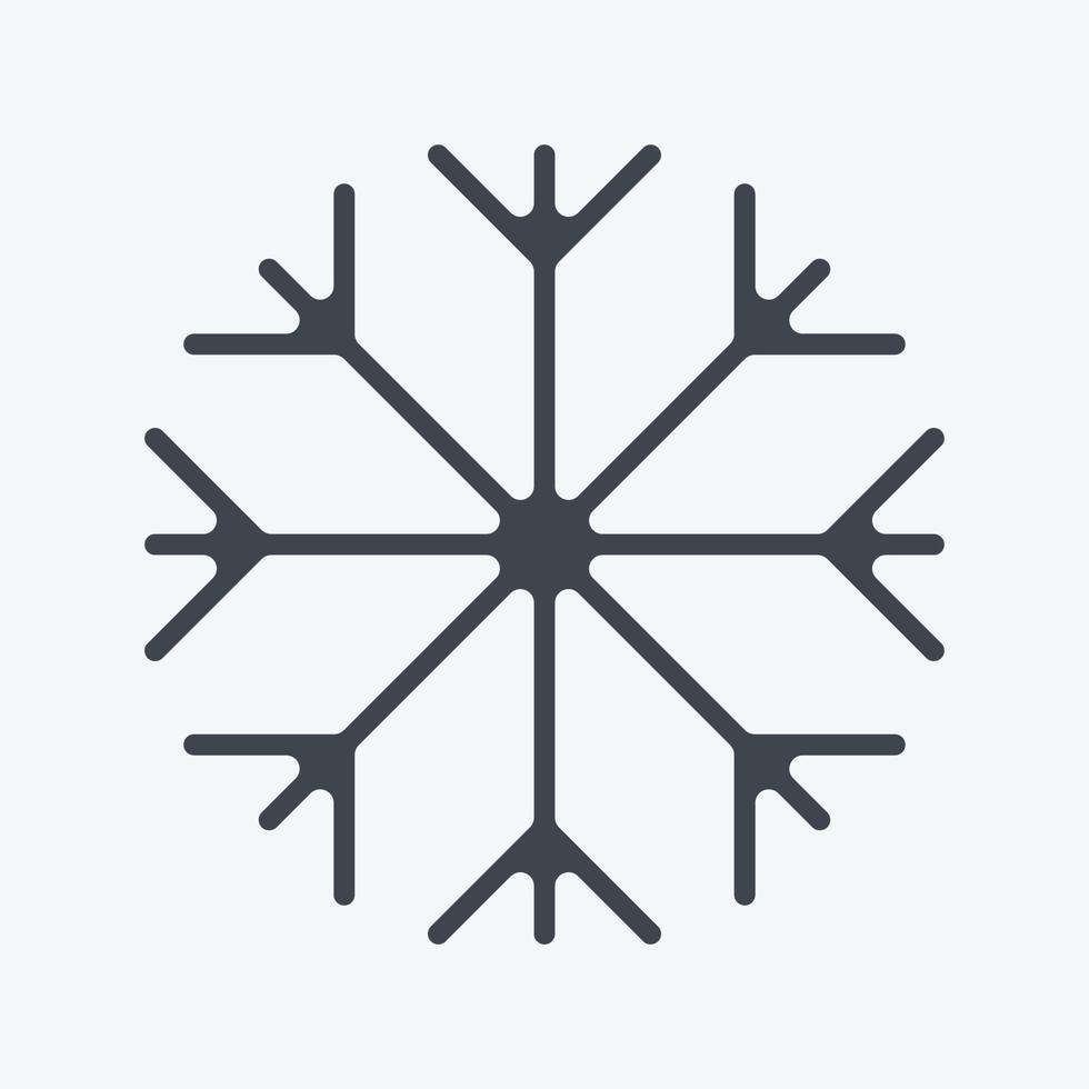 Icon Snow Proof. suitable for sportswear symbol. glyph style. simple design editable. design template vector. simple illustration vector