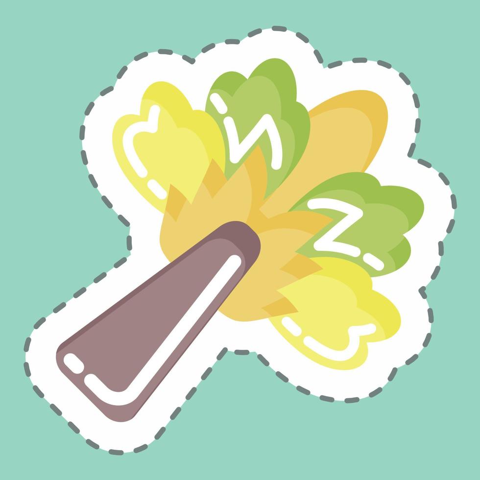 Sticker line cut Bouquet. suitable for Garden symbol. simple design editable. design template vector. simple illustration vector