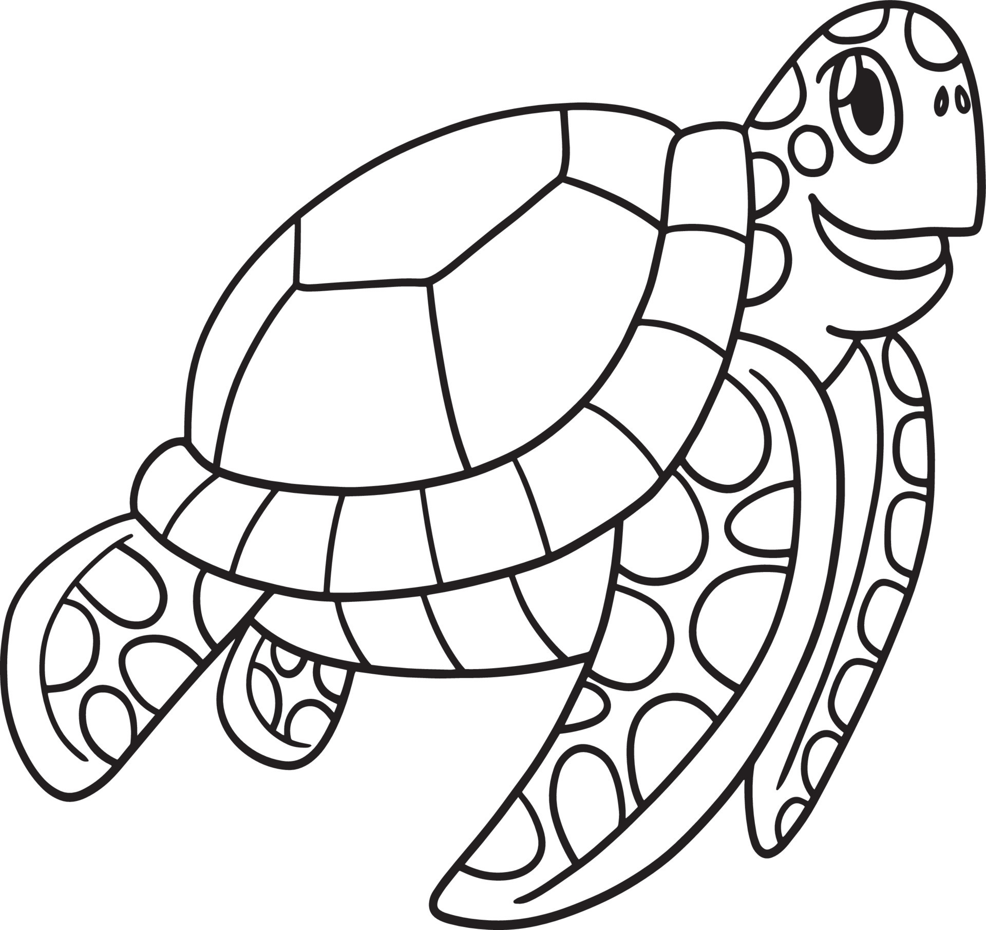 Turtle Coloring Pages - Free Printable Sheets for Kids