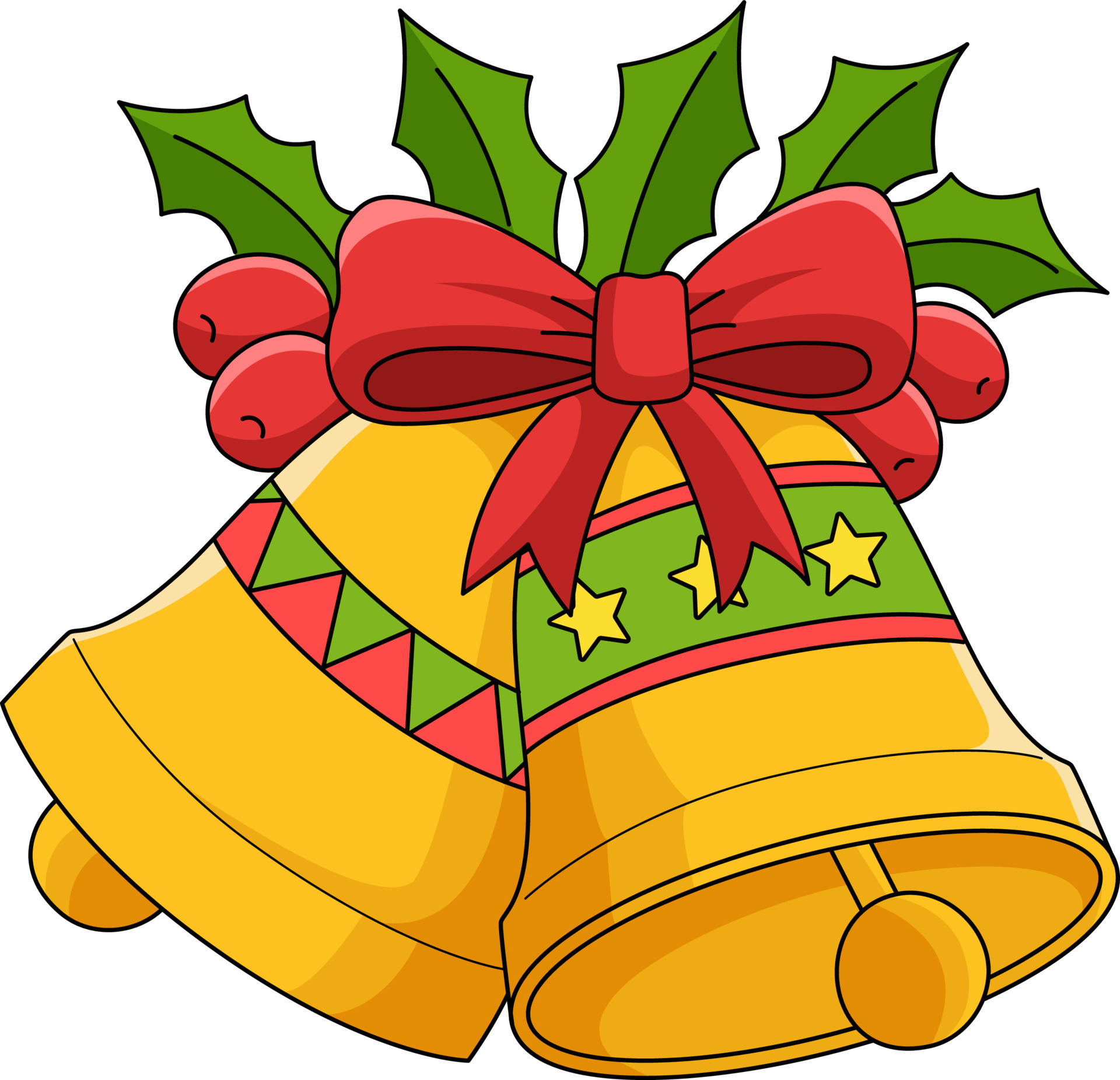 Christmas Bell Cartoon Colored Clipart 10789291 Vector Art at Vecteezy