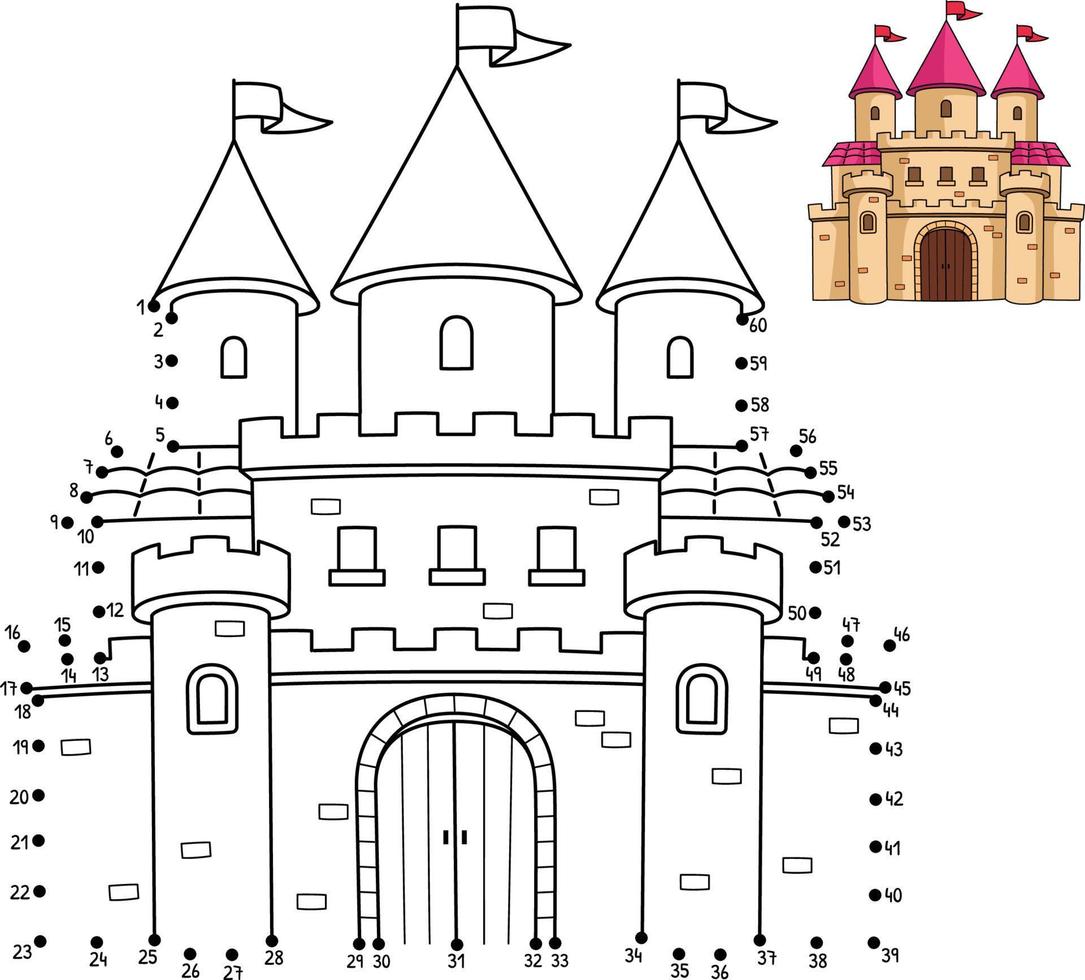 dot-to-dot-royal-castle-coloring-page-for-kids-10789340-vector-art-at