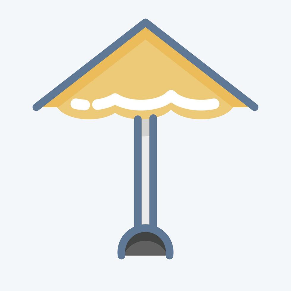Icon Beach. suitable for Summer symbol. doodle style. simple design editable. design template vector. simple illustration vector