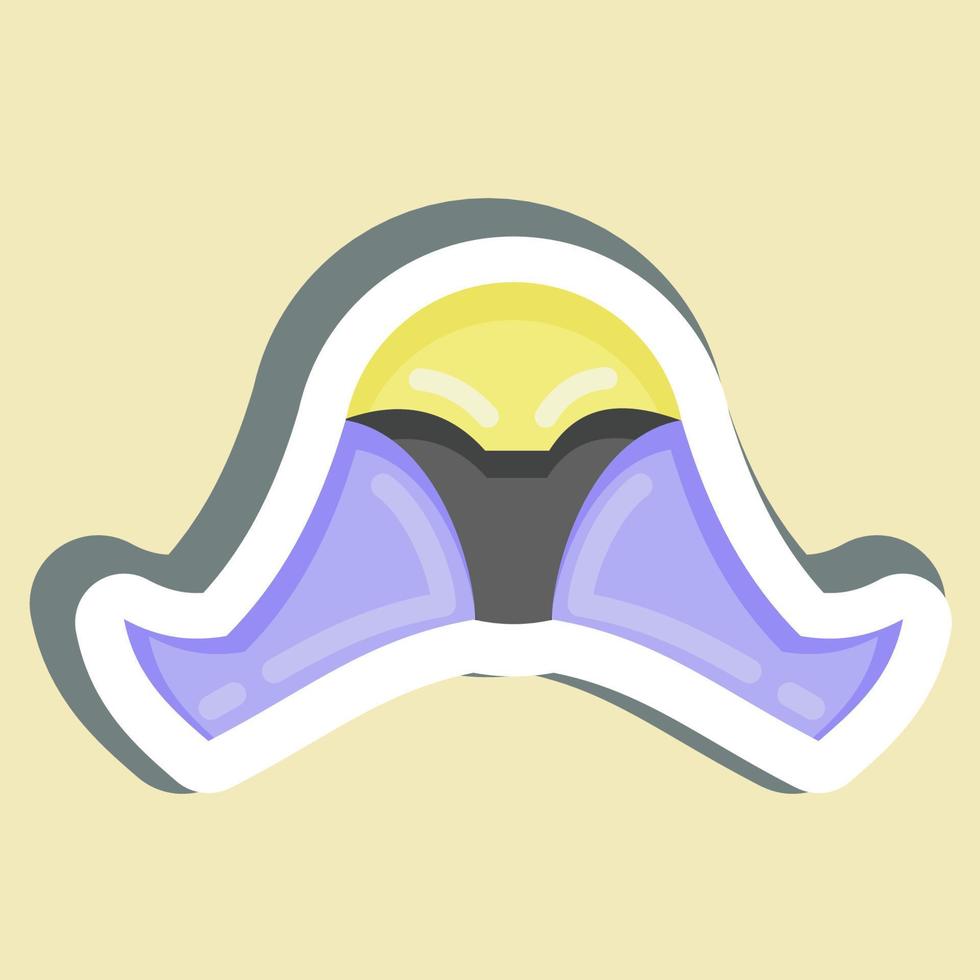 Sticker Detachable Hood. suitable for sportswear symbol. simple design editable. design template vector. simple illustration vector