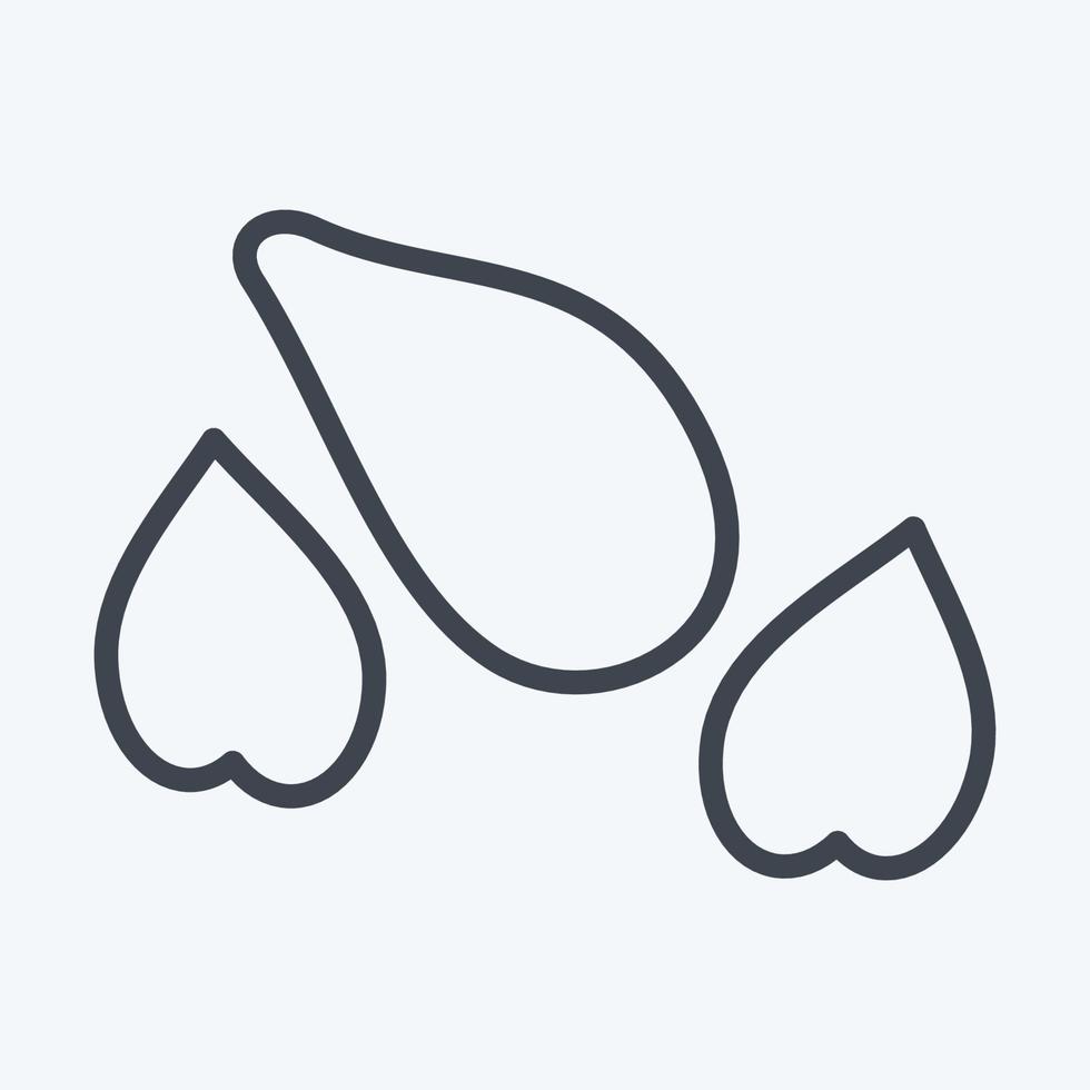 Icon Seeds. suitable for Garden symbol. line style. simple design editable. design template vector. simple illustration vector