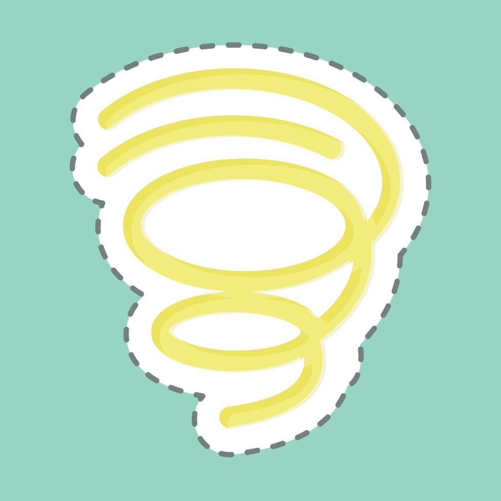 Sticker line cut Quick Dry. suitable for sportswear symbol. simple design editable. design template vector. simple illustration vector
