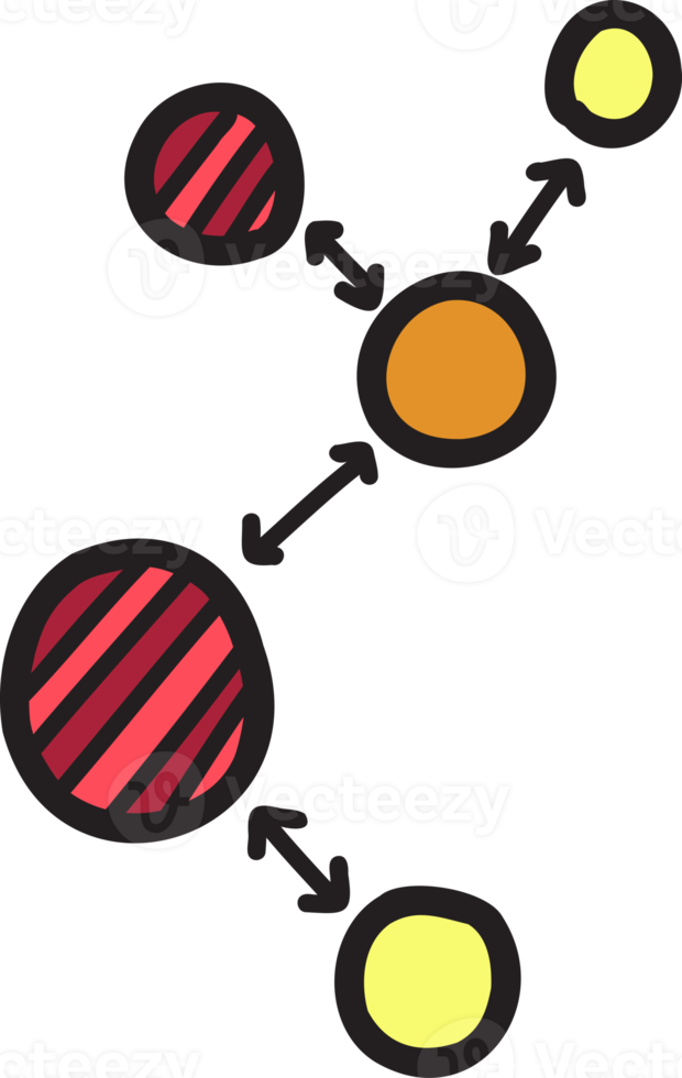 ilustração de negócios e gráficos em fundo transparente png