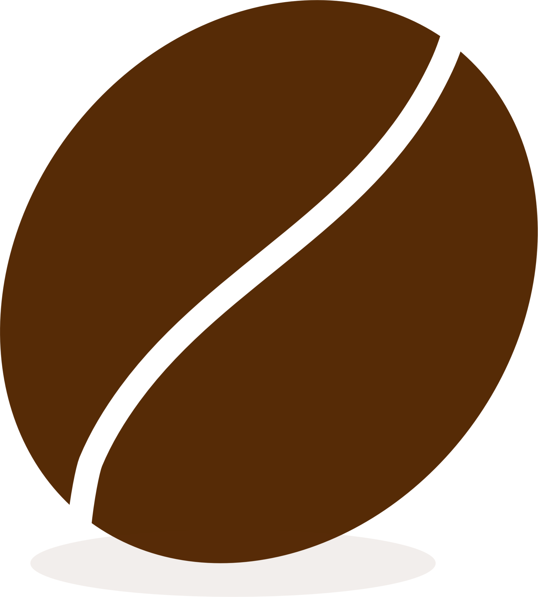 Hand drawing Brown coffee bean , Transparent background. 10789895 PNG