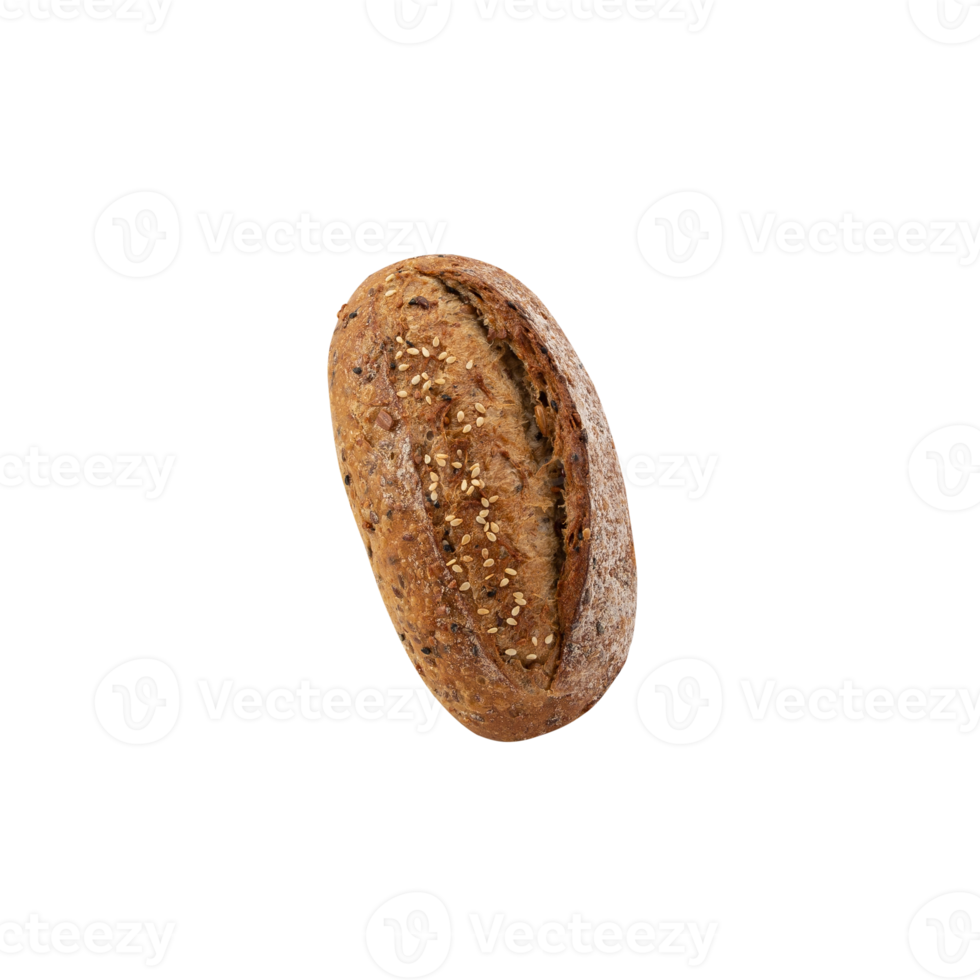 Multigrain bread cutout, Png file